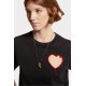 Tricou DSQUARED2, Heart Insert, Easy Fit, Black - S75GD0423S24662900