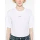 Tricou DSQUARED2, Small Front Logo, Red Details, White - S75GD0424S24668100 Tricou DSQUARED2, Small Front Logo, Red Details, White - S75GD0424S24668100