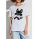 Tricou DSQUARED2, French Bulldog Print - S75GD0440S24668100