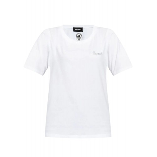Tricou DSQUARED2, Dsquared2 T-shirt, Alb Tricou DSQUARED2, Dsquared2 T-shirt, Alb