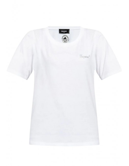 Tricou DSQUARED2, Dsquared2 T-shirt, Alb - S75GD0441S24668100 Tricou DSQUARED2, Dsquared2 T-shirt, Alb - S75GD0441S24668100