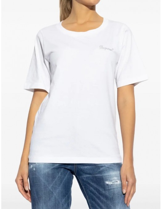 Tricou DSQUARED2, Dsquared2 T-shirt, Alb - S75GD0441S24668100 Tricou DSQUARED2, Dsquared2 T-shirt, Alb - S75GD0441S24668100