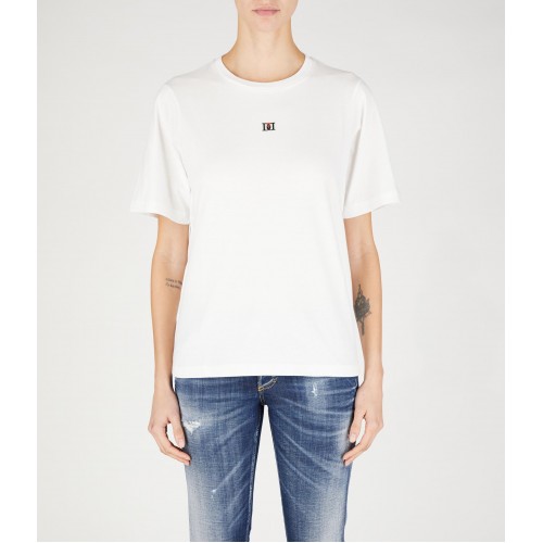 Tricou DSQUARED2, Full White, Logo Frontal Tricou DSQUARED2, Full White, Logo Frontal