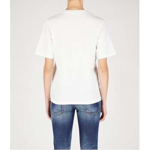 Tricou DSQUARED2, Full White, Logo Frontal Tricou DSQUARED2, Full White, Logo Frontal