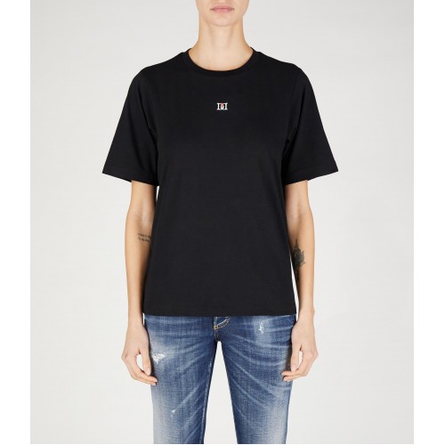 Tricou DSQUARED2, Full Black, Logo Frontal Tricou DSQUARED2, Full Black, Logo Frontal