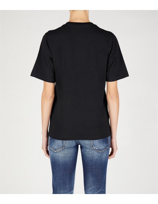 Tricou DSQUARED2, Full Black, Logo Frontal - S75GD0445S24668900