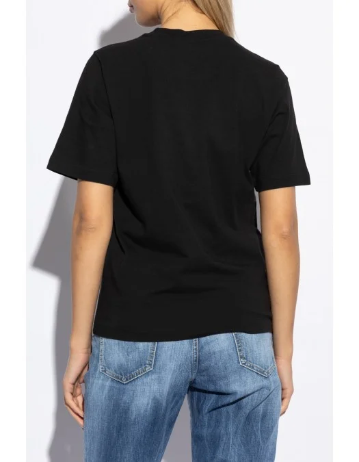 Tricou DSQUARED2, Red Heart, Black - S75GD0448S24668900 Tricou DSQUARED2, Red Heart, Black - S75GD0448S24668900