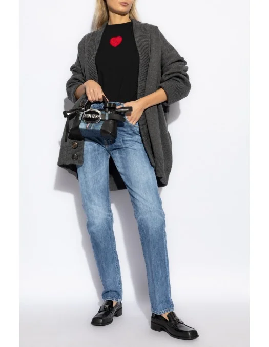Tricou DSQUARED2, Red Heart, Black - S75GD0448S24668900 Tricou DSQUARED2, Red Heart, Black - S75GD0448S24668900