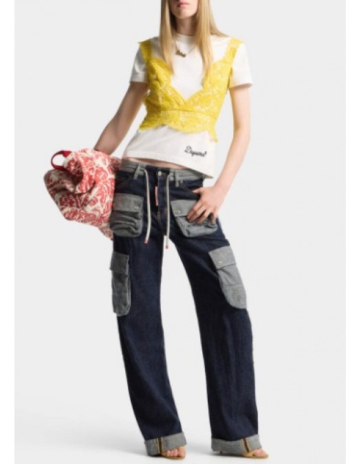 Tricou DSQUARED2, D2 Signature Just Right Fit T-Shirt - S75GD0512D20106100