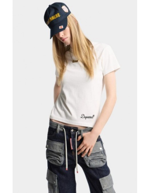 Tricou DSQUARED2, D2 Signature Just Right Fit T-Shirt - S75GD0512D20106100