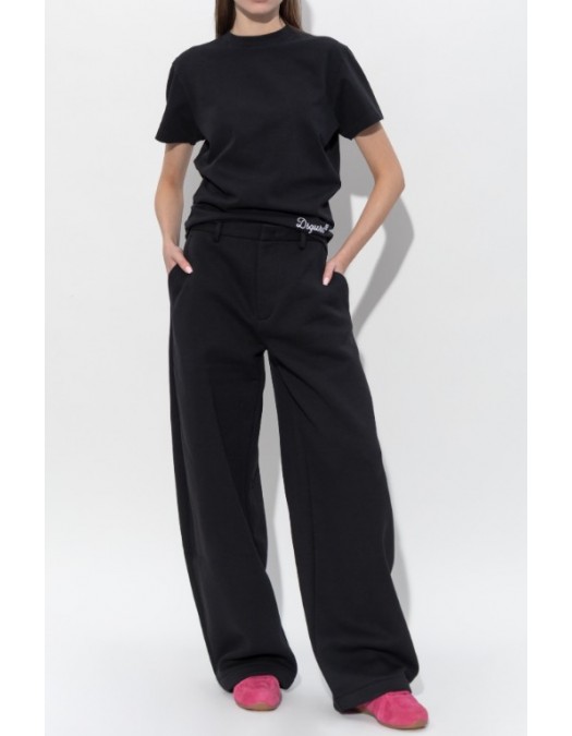 Tricou DSQUARED2, D2 Signature Just Right Fit T-Shirt, Black - S75GD0512D20106900