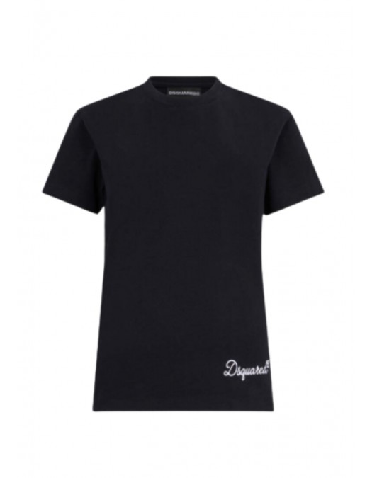 Tricou DSQUARED2, D2 Signature Just Right Fit T-Shirt, Black - S75GD0512D20106900