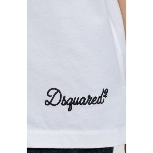 Tricou DSQUARED2, Dsquared2 WHITE T-shirt with logo