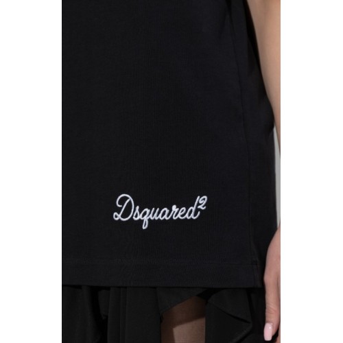 Tricou DSQUARED2, Dsquared2 BLACK T-shirt with logo