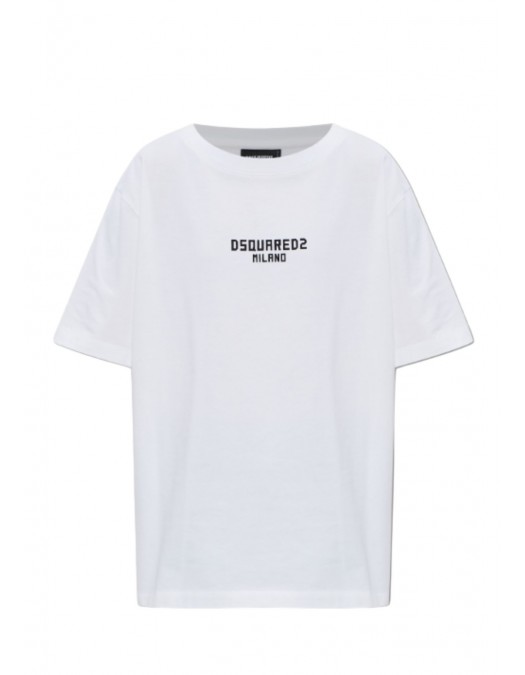 Tricou DSQUARED2, Dsquared2 WHITE T-shirt with print - S75GD0524D20106100