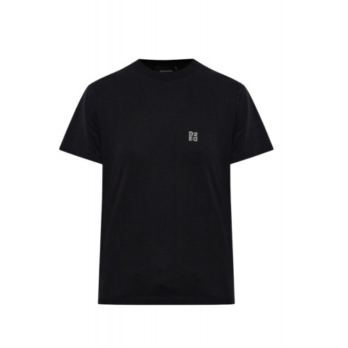 Tricou DSQUARED2, Metal D2 Upside Down Regular Fit T-Shirt
