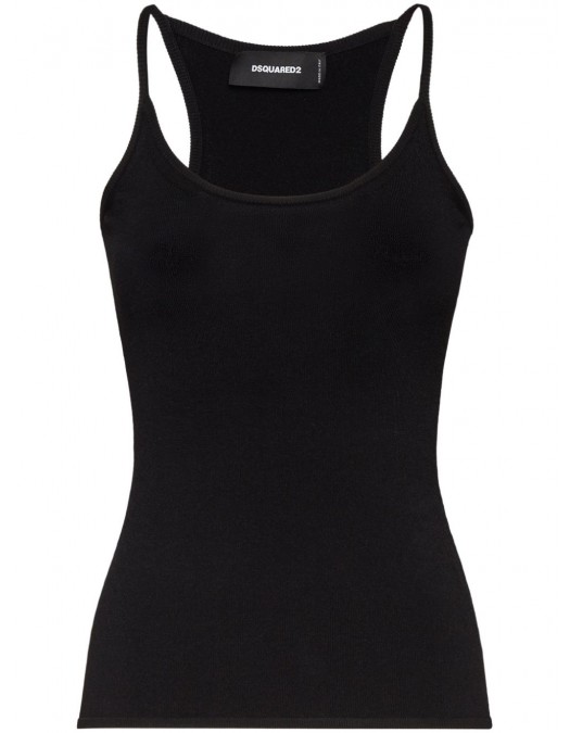 Maieu DSQUARED2, Scoop Neck, Top, Black - S75HA1364D13091900