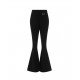 Pantaloni Dsquared2, High Waist Flare Pants Black - S75KB0328S60567900