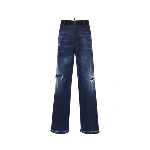 BLUGI DSQUARED2, Dark ripped Tuexdo, Blue