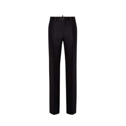 PANTALONI DSQUARED2, Daisy Tuxedo, Wool, Black PANTALONI DSQUARED2, Daisy Tuxedo, Wool, Black