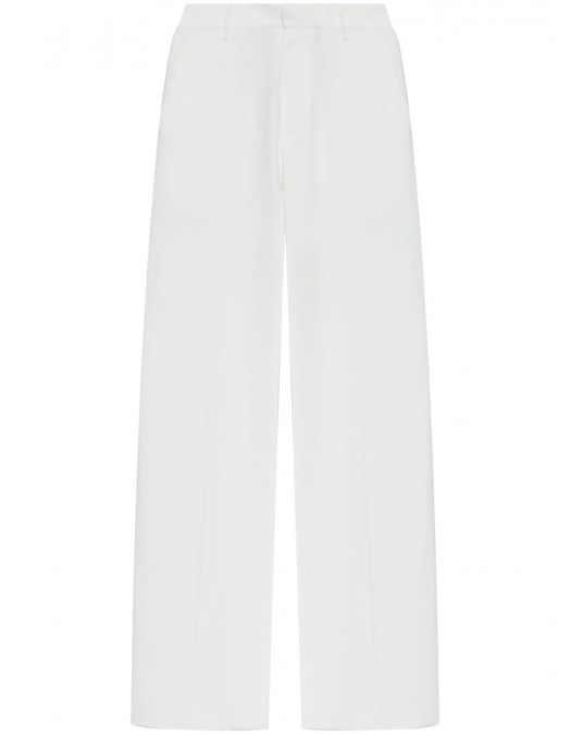 Pantaloni DSQUARED2, High Waist, Wide Leg, White - S75KB0472S48427100