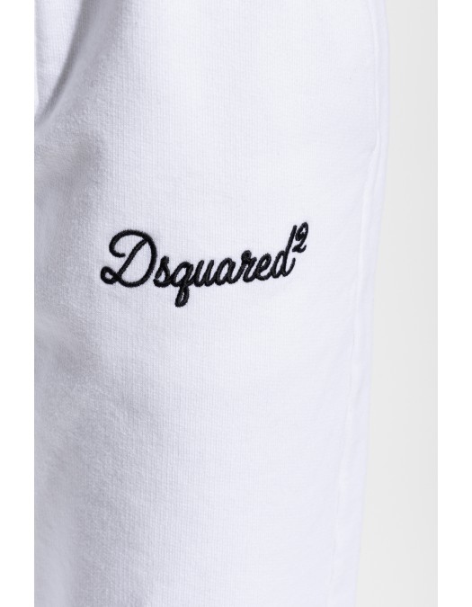 Pantaloni Dsquared2, Sweatpants with embroidered logo, Alb - S75KB0547D25029100