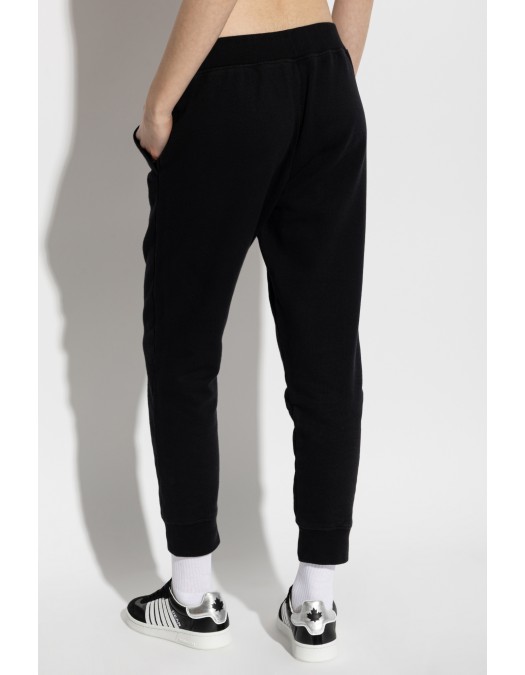 Pantaloni Dsquared2, Sweatpants with embroidered logo, Negru - S75KB0547D25029900