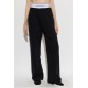 Pantaloni DSQUARED2, BLACK Wide-leg sweatpants - S75KB0565D25028900