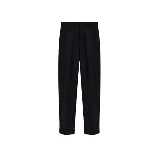 Pantaloni DSQUARED2, Creased trousers, Negru