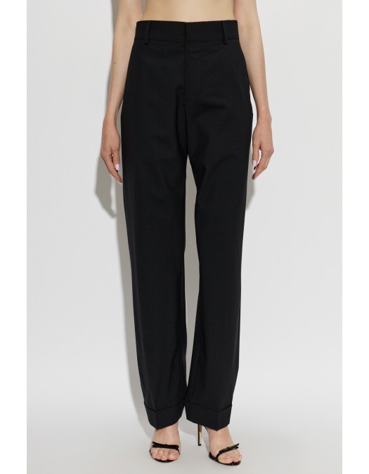 Pantaloni DSQUARED2, Creased trousers, Negru - S75KB0592D35537900