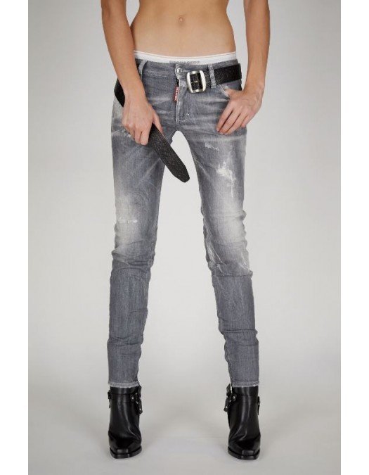 Jeans Dsquared2, Medium Waist Skinny, Gri - S75LB0446S30260852