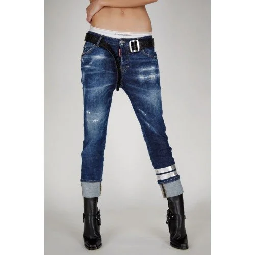 Jeans Dsquared2, Insertie Silver, Denim