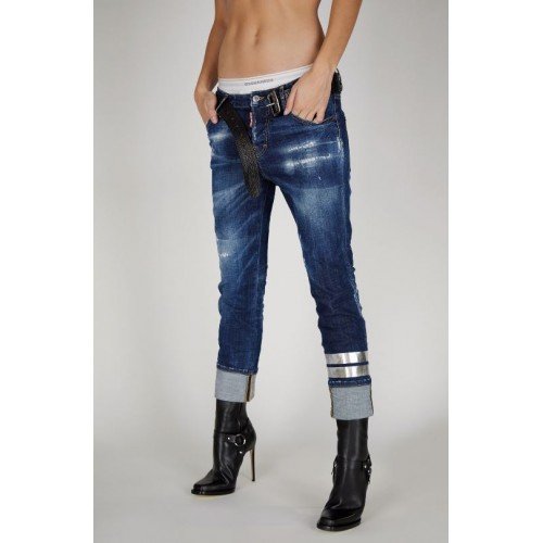 Jeans Dsquared2, Insertie Silver, Denim