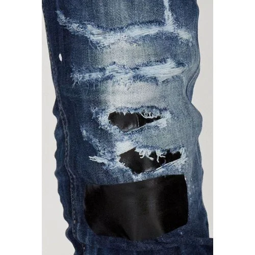 Jeans Dsquared2,  Cu insertii metalice pe buzunare, Blue