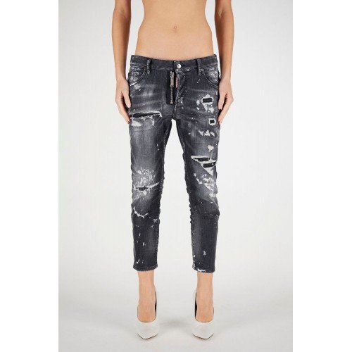 Jeans DSQUARED2, Cool Girl Cropped, Grey Jeans DSQUARED2, Cool Girl Cropped, Grey