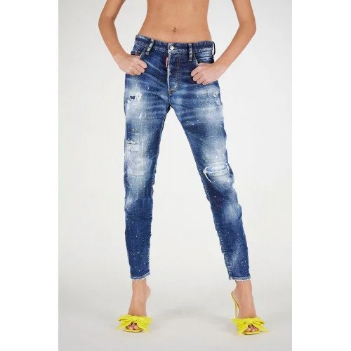 Jeans DSQUARED2, Skinny Dan Jean, Blue Denim