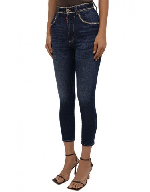 Jeans DSQUARED2, HIGH WAIST, Insertie Gold - S75LB0550S30595470