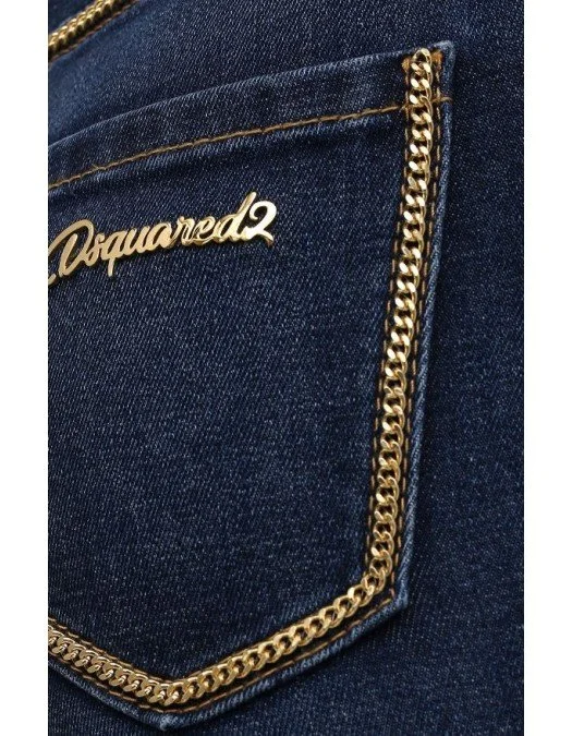 Jeans DSQUARED2, HIGH WAIST, Insertie Gold - S75LB0550S30595470