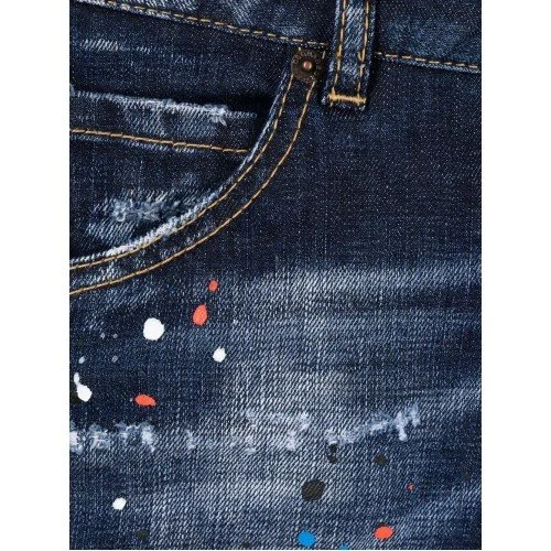 BLUGI  DSQUARED2, High Waist Cropped Twiggy Jeans, S75LB0623S30664470