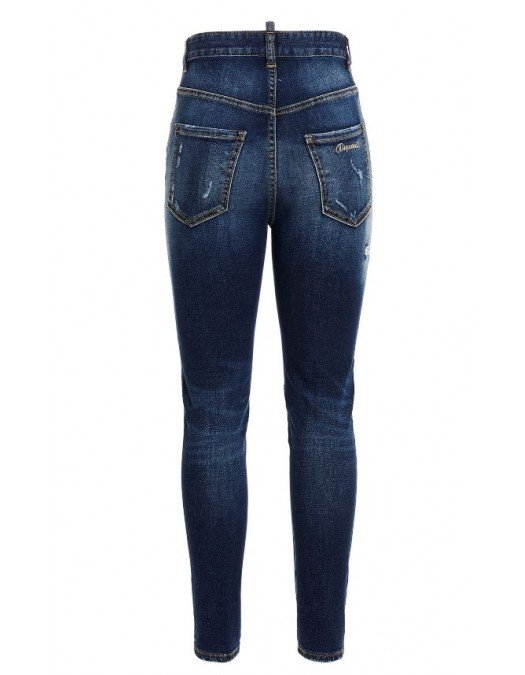 Jeans  DSQUARED2, Twiggy Dark Wash High Waist Cropped - S75LB0657S30685470