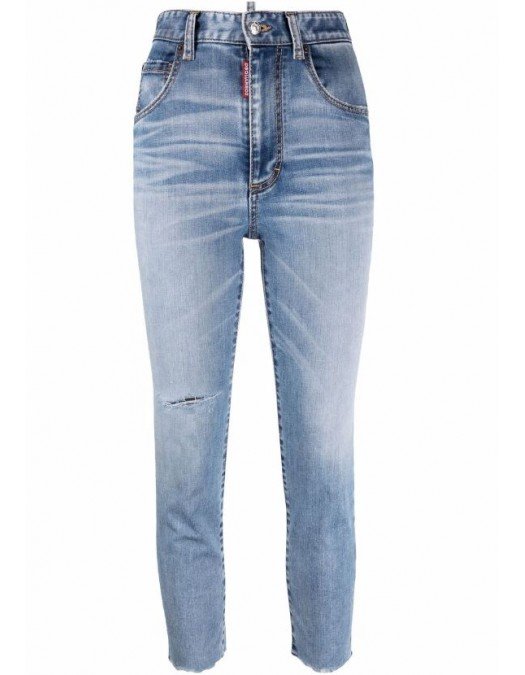 Jeans  DSQUARED2, Twiggy Light Was High Waist Cropped - S75LB0659S30789470
