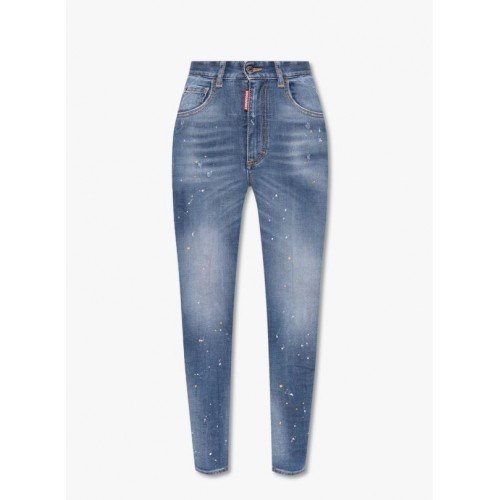 Jeans  DSQUARED2, High Waist Cropped Twiggy, Blue