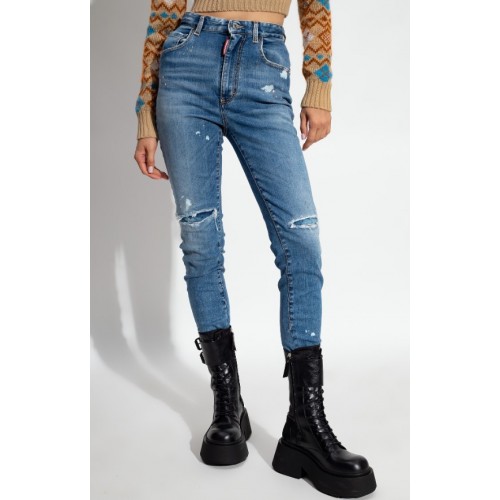 Jeans DSQUARED2,  High Waist Twiggy Jeans, S75LB0815S30816470 Jeans DSQUARED2,  High Waist Twiggy Jeans, S75LB0815S30816470