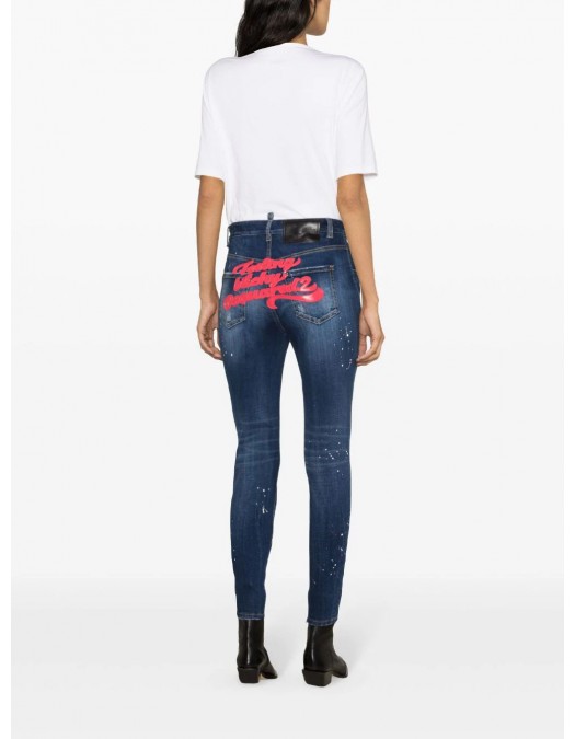 Jeans DSQUARED2,  Twiggy high-rise skinny jeans, S75LB0882S30816470 - S75LB0882S30816470
