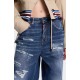 Jeans DSQUARED2, Medium Ripped Wash Baggy Traveller Jeans - S75LB1108D30011470