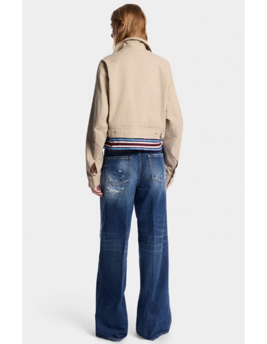 Jeans DSQUARED2, Medium Ripped Wash Baggy Traveller Jeans - S75LB1108D30011470