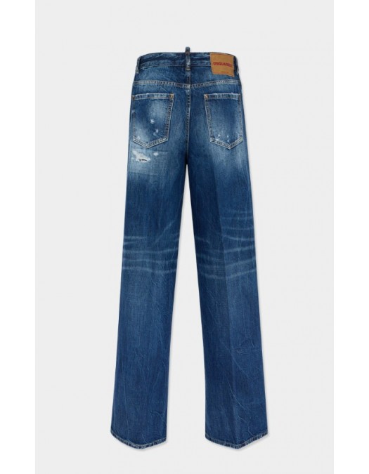 Jeans DSQUARED2, Medium Ripped Wash Baggy Traveller Jeans - S75LB1108D30011470