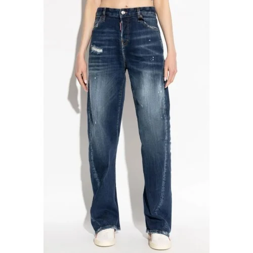 Jeans DSQUARED2, Straight-Leg Distressed Jeans
