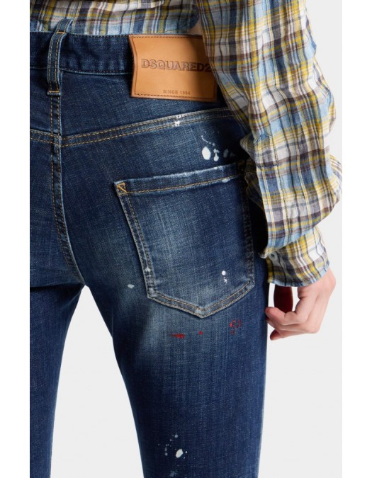 Jeans DSQUARED2, Medium Red Spots Wash Teddy Jeans - S75LB1153S30664470