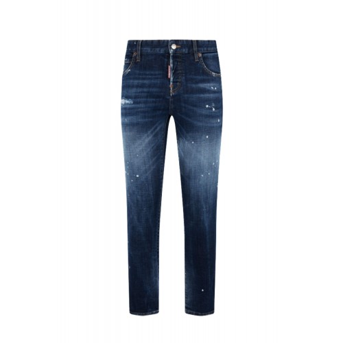 Jeans DSQUARED2, Medium Red Spots Wash Teddy Jeans